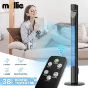 41" Oscillating Bladeless 12-Speeds Quiet Tower Fan w/Remote Control+12hr Timer