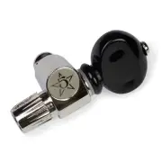 Five-Star 5th String Banjo Peg, Nickel with Black Knob
