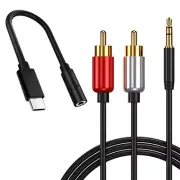 100% New Type C to 3.5mm Jack Audio Adapter + RCA Cable f OnePlus 10 Pro 5G USA