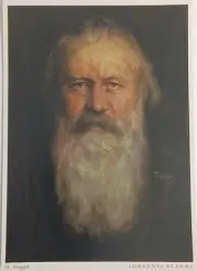 Johannes Brahms Composer Portrait, Frame Worthy, Munich Germany, Border,Postcard