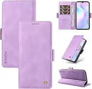 [Ttianfa] Compatible for Oppo A57 2022 4G Case with Card Pocket Wallet Phone Case Magnetic Kickstand Flip Leather Cover for Women Men+2* Screen Protector-Purple