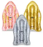 POZA Inflatable Snow Boogie Sled Set of 3 With Handles and Confetti – 44 Inches