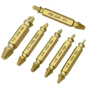 6Pcs Damaged Screw Extractor Speed Out Drill Bits Broken Bolt Remover Tool Kit