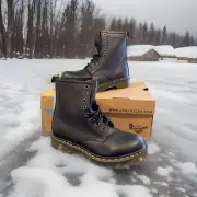 Size 7 Dr. Martens Women's boots 1460w | Eight-Eye Lace-up | Black Nappa Leather