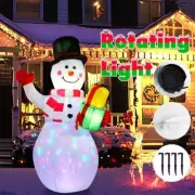 Christmas Inflatable Model Inflatable Snowman Colorful Light Illumination Decor
