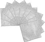 Ipetboom 10pcs Reusable Wire Dishwashing Rags Non Scratch Scrubber Pad for Kitchen Cleaning Multi Purpose Cloth for Dishes Pots Sinks