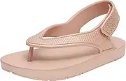 Fitflop Unisex Kid's Iqushion Sandal with Backstrap Solid Flip-Flop