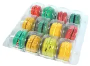 Vend Exchange Clear Plastic Macaron Containers - Fits 12 Macarons Pack of 14 New