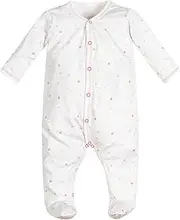 Under the Nile Organic Cotton Snap Front Footie - Pink Dots - Newborn