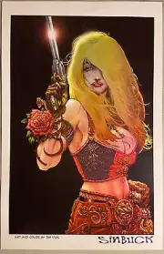 Tim Vigil Sinbuck Gunfighters from Hell Official 2010 SDCC Art Print Poster