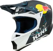 Kini MXC2 Red Bull 2.0, motocross helmet , color: Matt Black/White/Blue , size: M