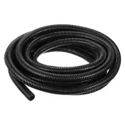 3/4 Inch x 25 Ft Split Wire Loom Tubing , Guard Convoluted Flex, Black