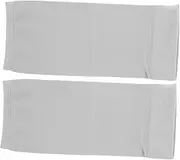 BIUDECO 1Pair Arm Sleeves for Scars Protection Breathable Elbow Compression Sleeves for Sports Fitness for Yoga Climbing Daily Activities for Active Women Grey