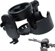 Fruusv Wheelchair Cup Holder, 360° Rotation Anti-Spill Walker Cup Holder, Space-Saving Lightweight Stroller Accessories for Wheelchair, Golf Cart, Beach, Motorcycle, Bicycles, Hiking, Travel