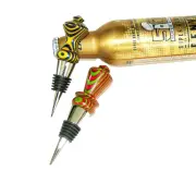 Handmade Wine Oil Exotic Wood Bottle Stopper Hand Turned Unique One of a Kind