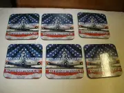 6 NEW An American Hero Battleship Missouri coasters (O25)