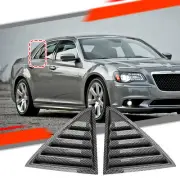 Carbon Look Rear Window Louver Shutter Cover Trim For Chrysler 300 Sedan 2011-23 (for: Chrysler)