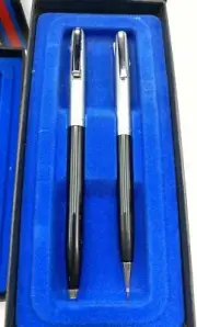 Sheaffer Triumph White Dot 440 Black Pen & 0.9 Pencil Set New In Box Usa