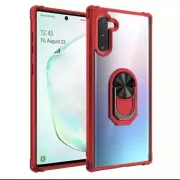 Heavy Duty Armor Red Clear Slim Phone Case Cover For Samsung Galaxy Note 10