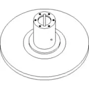 A-H201579 Feeder House Inner Half Sheave - Fits John Deere Combines A-H201579-AI