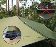 Sunyear Hammock Tent Shelter Cover Lightweight Rain Fly 10x10 ft