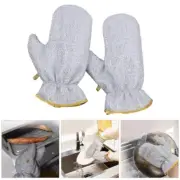Wire Dishwashing Gloves Kitchen Oil-Proof Reusable Cleaning Gloves for Gardening