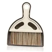 Small Mini Hand Broom Dustpan : Small Broom and Dustpan 6.2*7.8 in White Brown