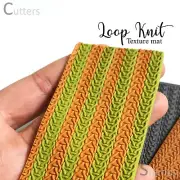 LOOP KNIT Texture Mat for Polymer clay | Flexible Texture Stamp |