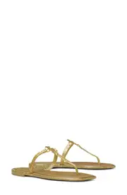 Tory Burch Roxanne Jelly Sandal in Gold Glitter /Gold at Nordstrom, Size 7 Gold Glitter/Gold