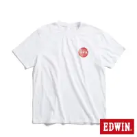 在飛比找momo購物網優惠-【EDWIN】男裝 網路獨家↘圓標LOGO短袖T恤(白色)