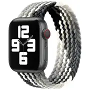 Nylon Elastic Band For Apple Watch 38/40/41mm Black & White