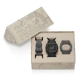 【CASIO 卡西歐】G-SHOCK 心率偵測 藍牙 太陽能電力 替換式錶圈錶帶組 運動系列 DW-H5600EX-1_44.5mm