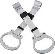2 Pcs Cot Hanging Rings Stand Up Pull Rings Walk Assistant Handle for Non Slip Grip Playpen Supplies Support for Walking Exercises