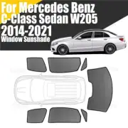 Magnetic Window Sunshade For Mercedes C Class W205 Mesh Windshield Frame Curtain