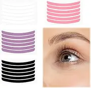 Dimeho 24 Pcs Lash Lift Ribbon, Reusable Eyelash Lift Kit Silicone Lash Lift Rods Soft Pads Eyelash Perm Stripe Lash Lift Tool Eyelash Lifting Compensator for Roller Curler Pad Eye Lashes Perming