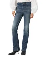 Allsaints Haldan High Rise Slim Bootcut Jeans in Washed Indigo