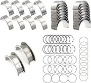 Auto Main & Rod Bearings with Piston Rings for GM LS Gen III IV 4.8L 5.3L MS2199 CB-663 E-937K 2M4978