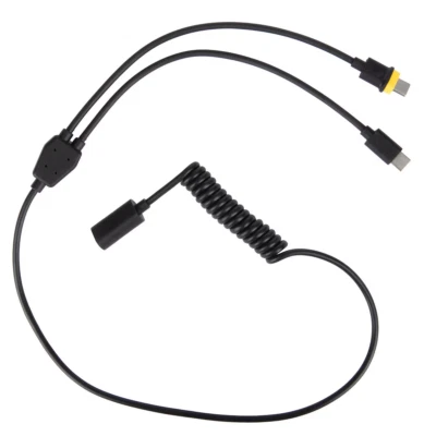 NEW - KLIM eFire Heated Goggle USB C 2-in-1 Extension Cable