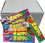 Zappo Chews Variety Pack - 21 Assorted Flavours - All-Natural Coloured Chews - 26g Per Pack - Bulk Value Pack for Parties, Holidays, Games and Movie Nights, and Halloween Treats - Classic Sweets in a Box
