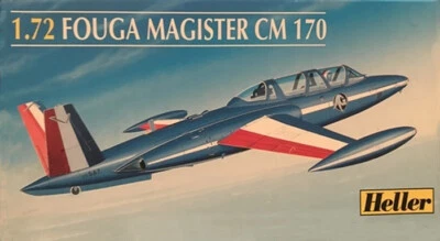 1/72 Fouga CM.170 Magister French training plane Heller 80220 Plastic Model kit