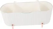 PHENOFICE Four Grid Cosmetic Box Storage Holder Cotton Round Holder Cotton Swabs Dispenser Desktop Organizer Cotton Swabs Case Cotton Swab Container Cotton Swab Holder Storage Container