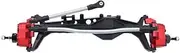 1/10 Front and Rear Axle Set for Ax&ial Ca&Pra 1.9 UTB AXI03004 AXI03000T1 T2 F9 Upgrade Parts RC Crawler All Metal Fr&on&t and Rear Portal Axle Aluminum Front & Rear Portal Axles(Red Front Axle)