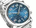 Emporio Armani Blue Dial Chronograph Men's Watch Date Indicator AR11132