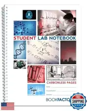 BookFactory Carbonless Student Lab Notebook - 25 Sets of Pages (8.5" X 11") (