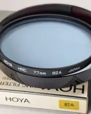 Hoya HMC 77mm Blue 82A 82-A 82 A Glass Lens Color Conversion Filter Multi Coated