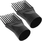 Vaguelly 2Pcs Hair Dryer Diffuser Comb Attachments for Blow Dryer Compact and Lightweight Nozzle Comb for Uniform Heat Dissipation and Concentrated Airflow Compatible with Hair