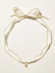 [Mizuki] Mizuki - 14-karat Gold, Diamond And Crepon Necklace - One size One size Gold