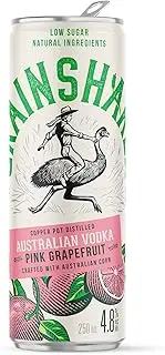 Grainshaker Australian Vodka PINK GRAPEFRUIT Ready to drink, refreshing burst of pink grapefruit and spritz 4 x 250ml