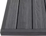 NewTechWood Composite Deck Tile Trim Argentinian Silver Gray US-QD-ST-ZX-SI 4pcs