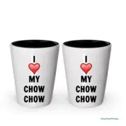 I love my Chow Chow Shot Glass - Chow Chow Lover gifts (2)